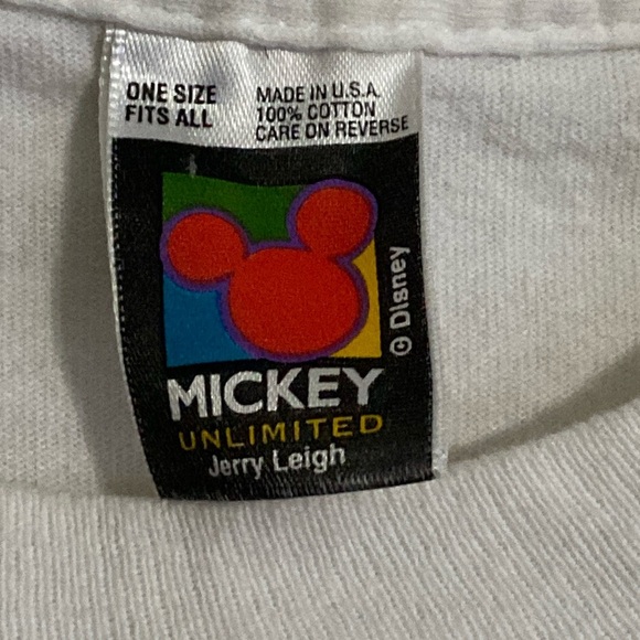 DISNEY MICKEY Unlimited Jerry Leigh Vintage Single Stitch T Shirt One Size - Picture 1 of 7